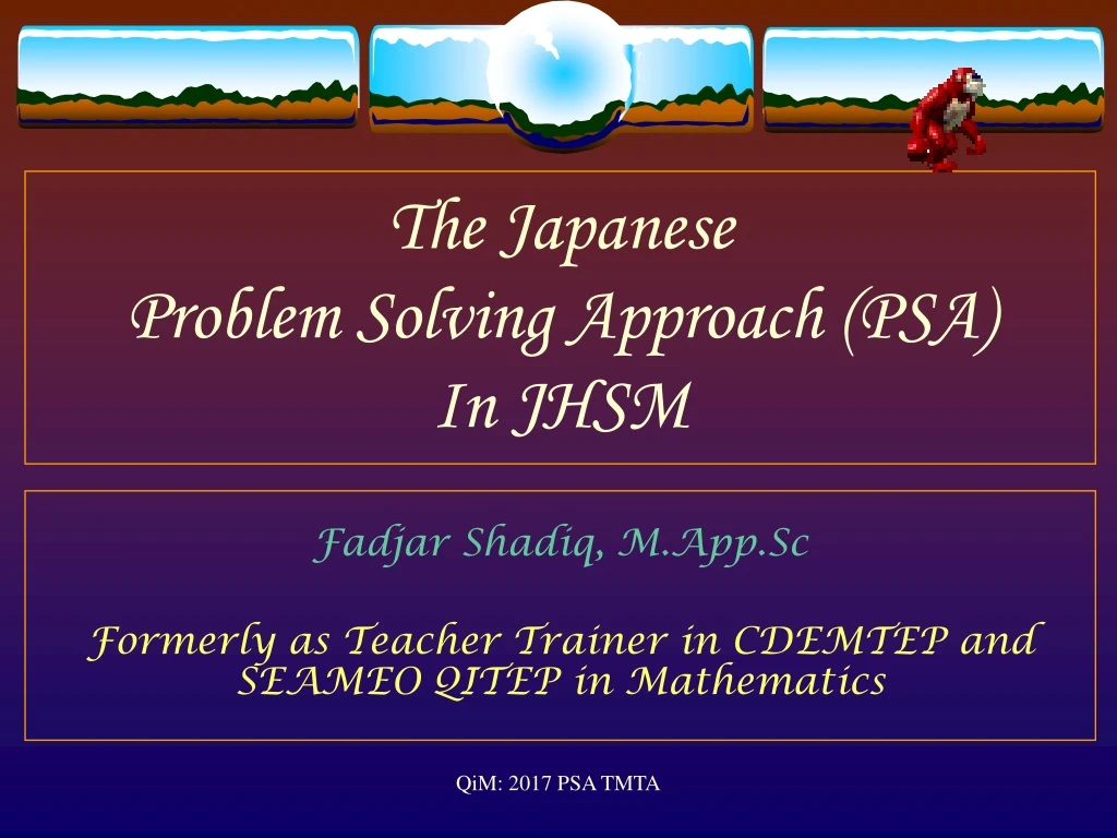 the japanese problem solving approach psa in jhsm