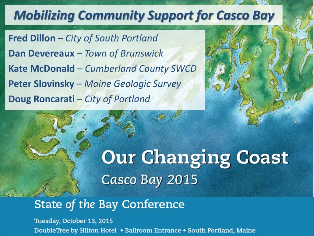 mobilizing community support for casco bay