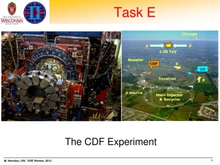 CDF Experiment Overview: BMU Maintenance, Operations, and Physics at UW - slide 1
