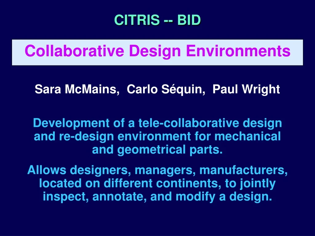 citris bid