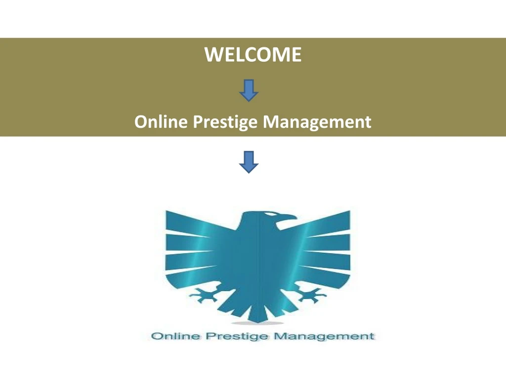 welcome online prestige management