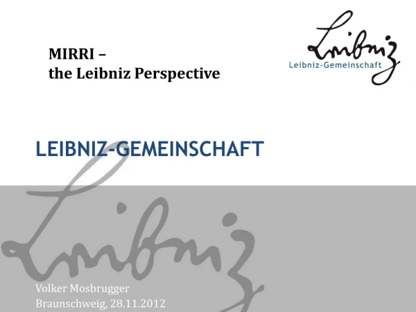 Leibniz-GEMEINSCHAFT