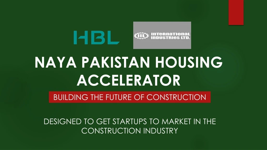 naya pakistan housing accelerator