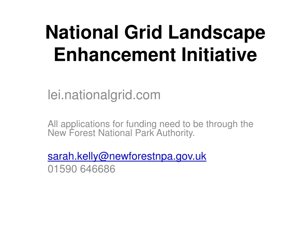 national grid landscape enhancement initiative