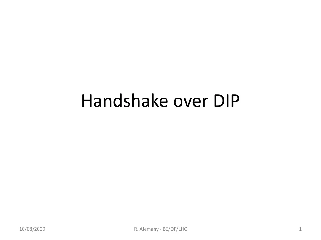 handshake over dip