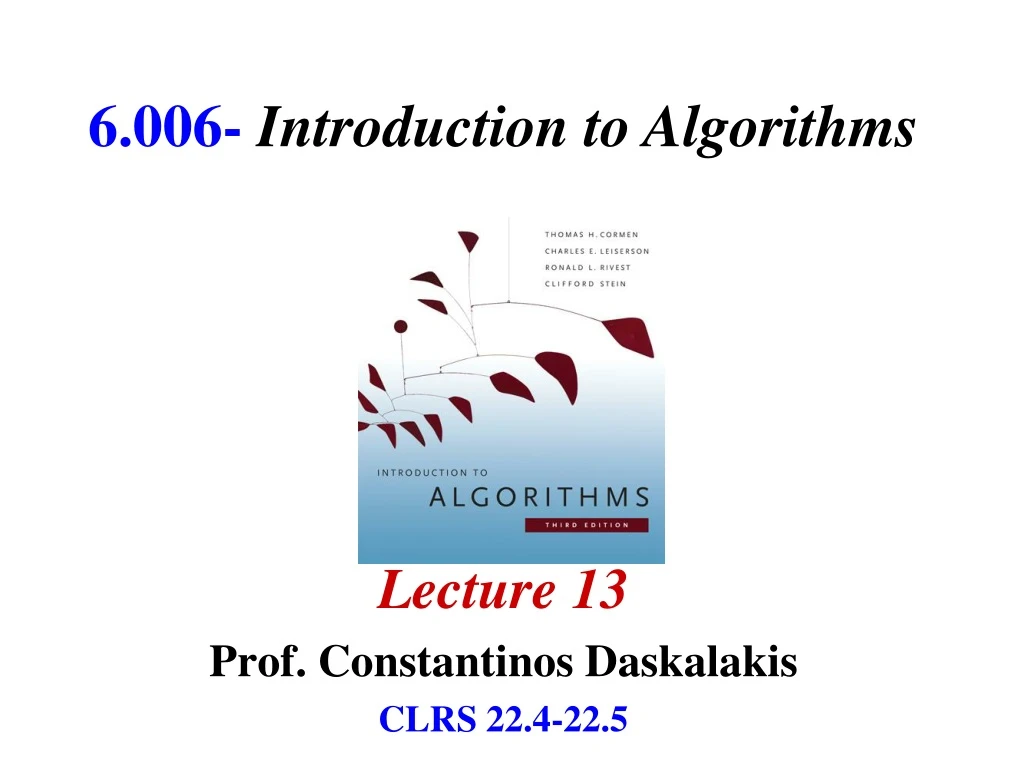 6 006 introduction to algorithms