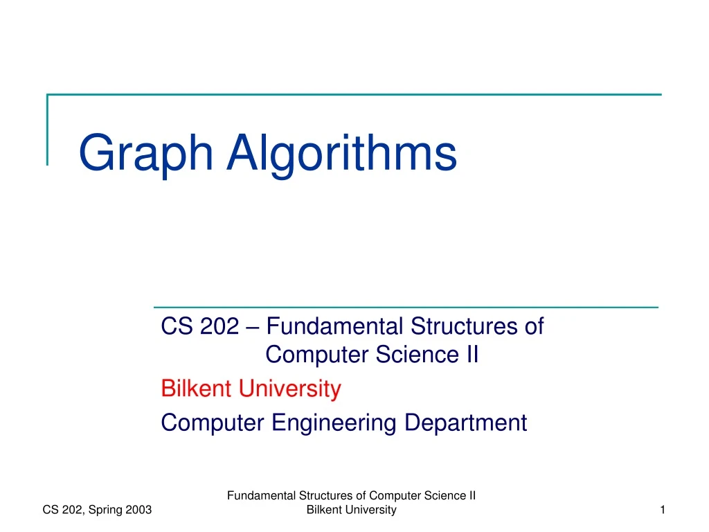 graph algorithms