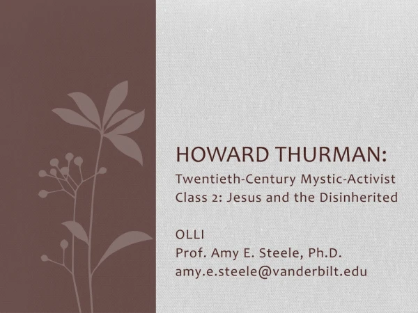 Howard Thurman: