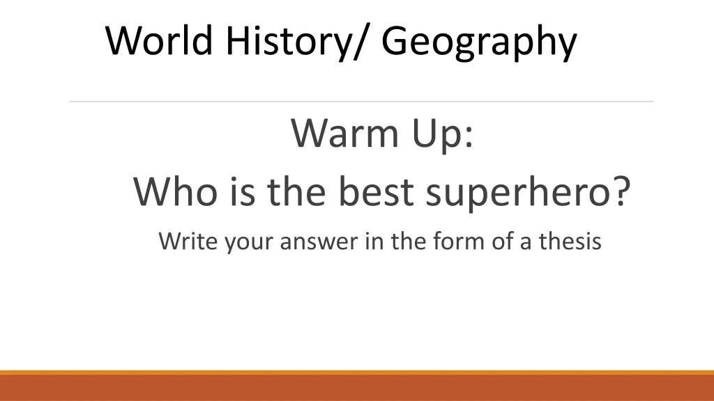 world history geography