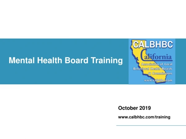 Mental Health Board Training
