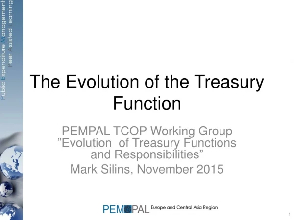 The Evolution of the Treasury Function