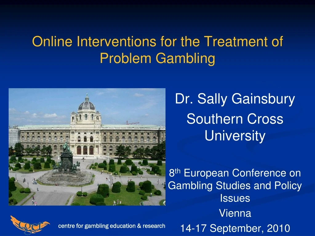 online interventions for the treatment of problem gambling