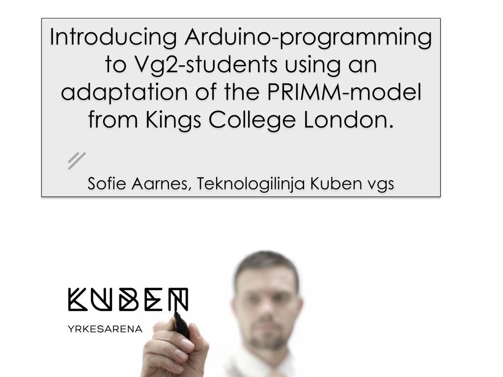 introducing arduino programming to vg2 students