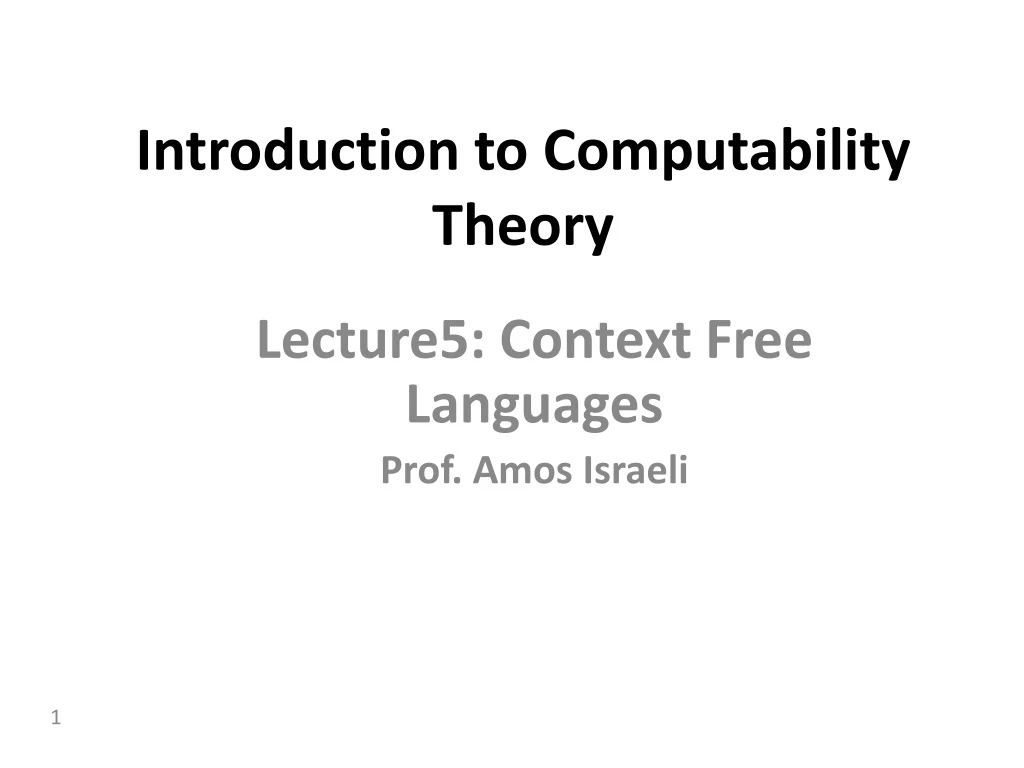 introduction to computability theory