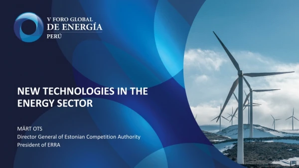 NEW TECHNOLOGIES IN THE ENERGY SECTOR