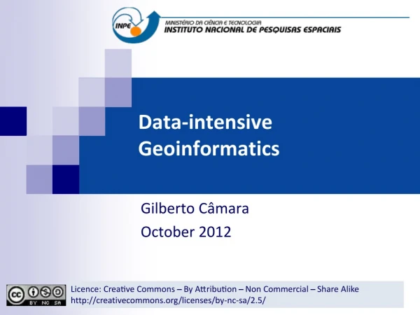 Data-intensive Geoinformatics