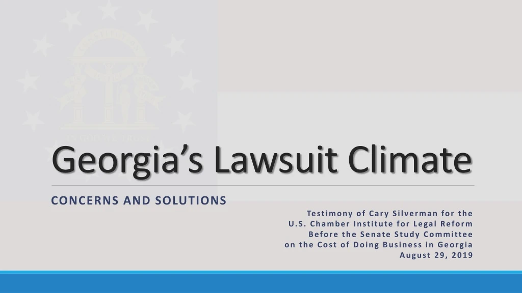 georgia s lawsuit climate