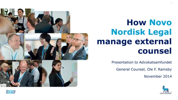 How Novo Nordisk Legal manage external counsel