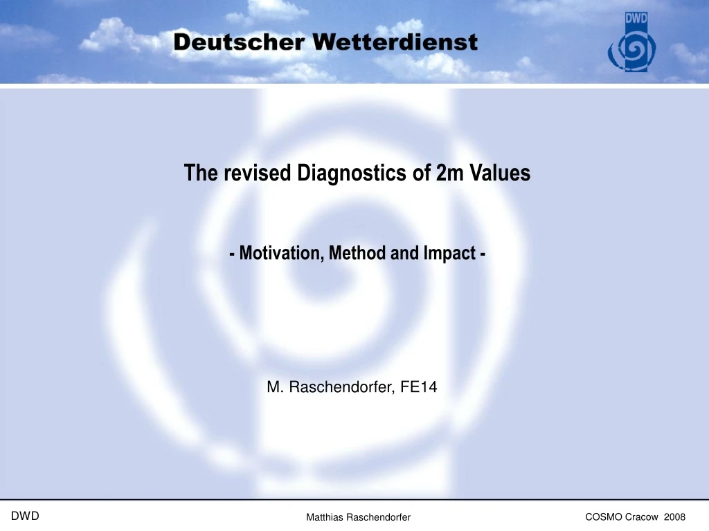 the revised diagnostics of 2m values motivation