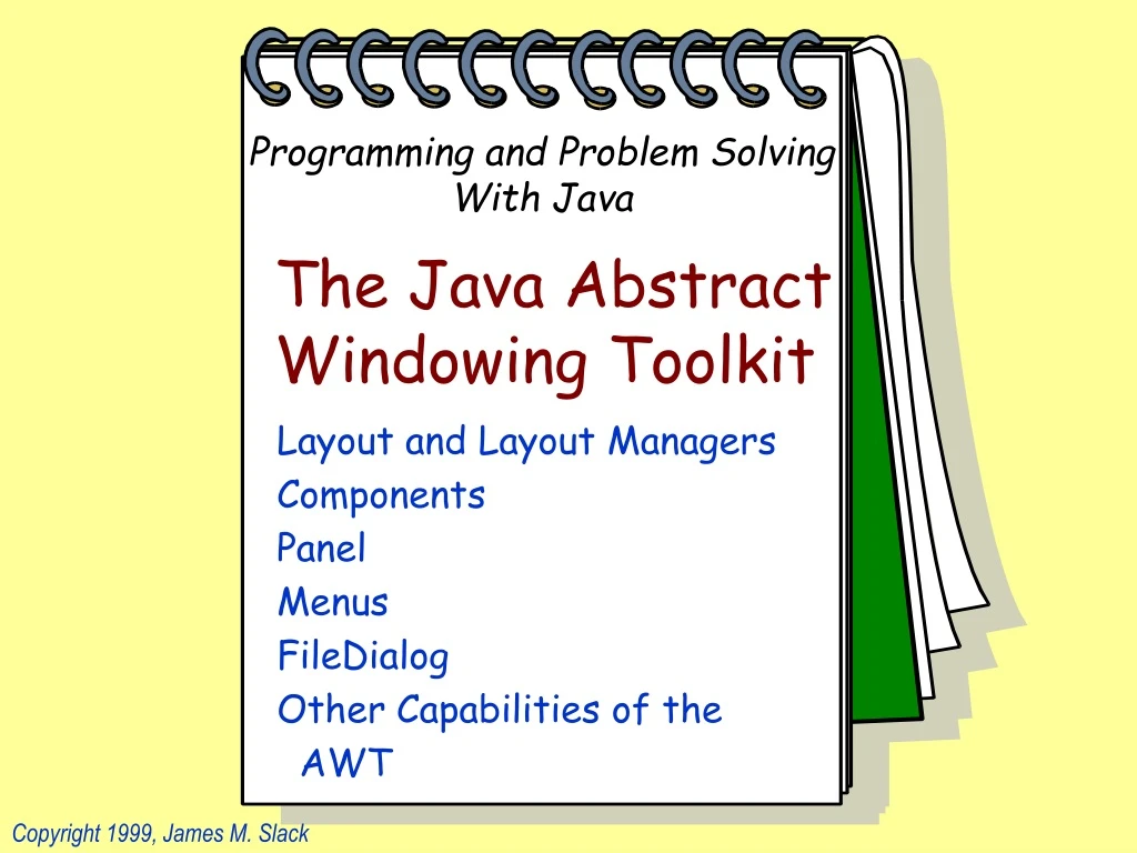 the java abstract windowing toolkit