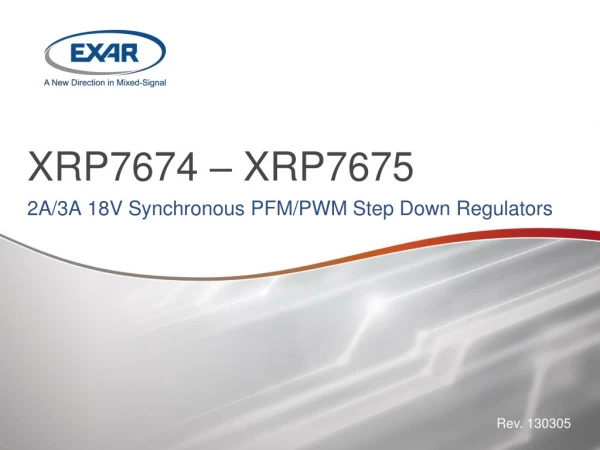 XRP7674 – XRP7675