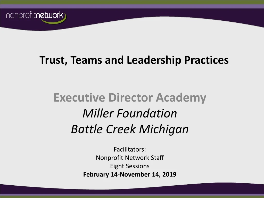 trust teams and leadership practices