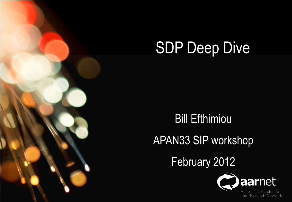 sdp deep dive