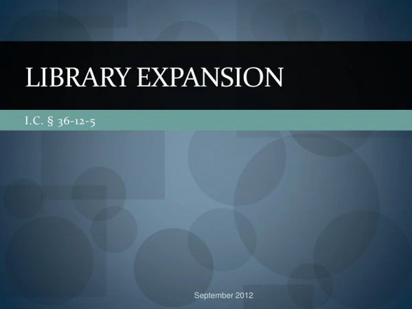 Library Expansion