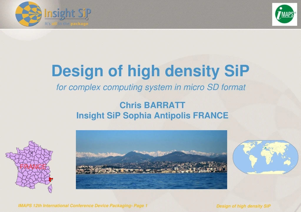 design of high density sip