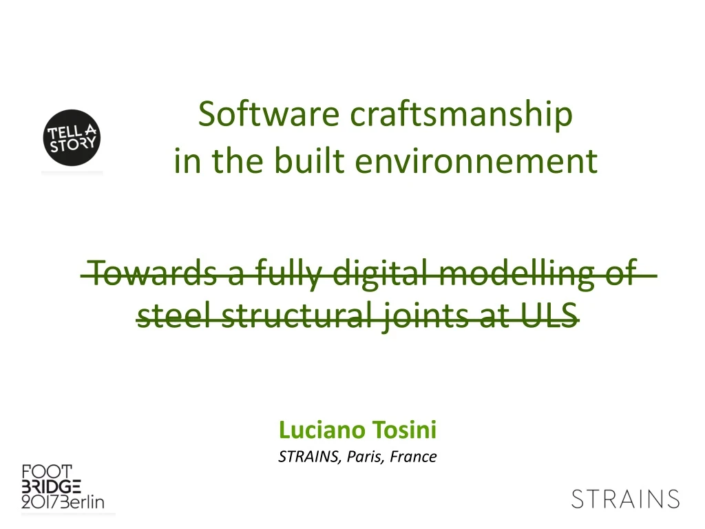 software craftsmanship in the built environnement