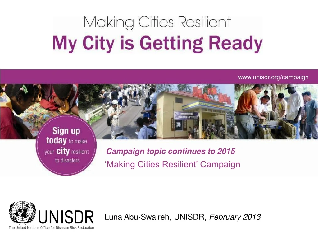www unisdr org campaign