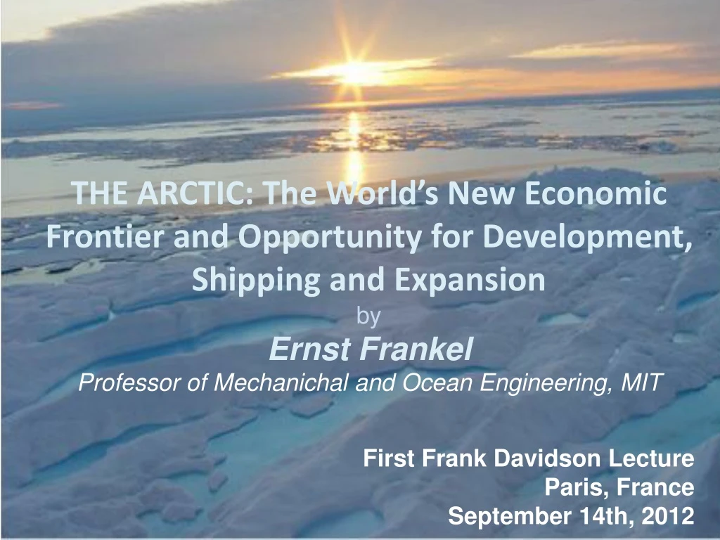 the arctic the world s new economic frontier