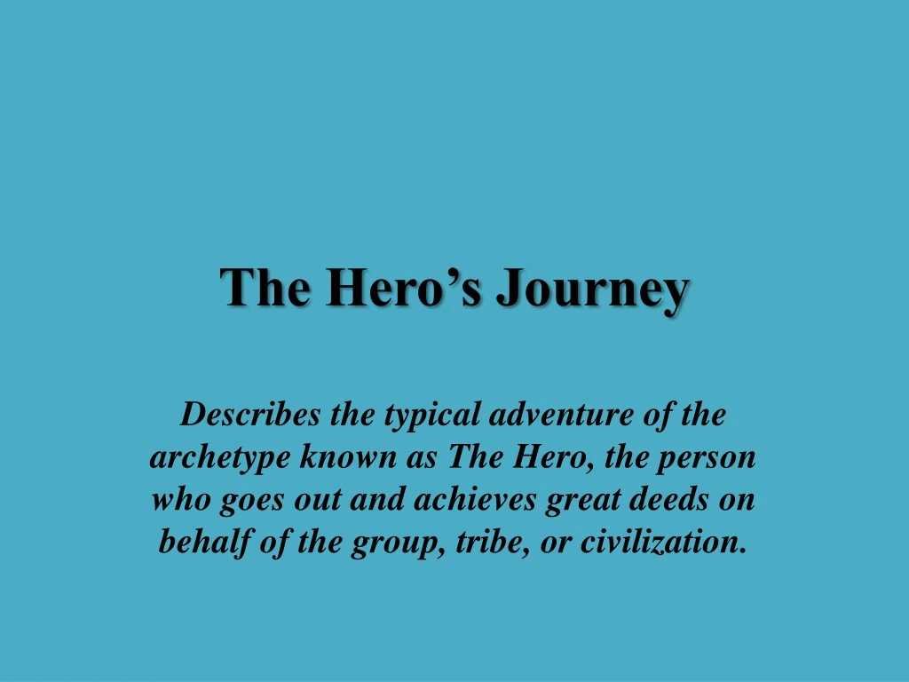 the hero s journey