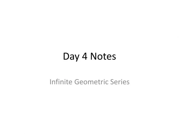 Day 4 Notes
