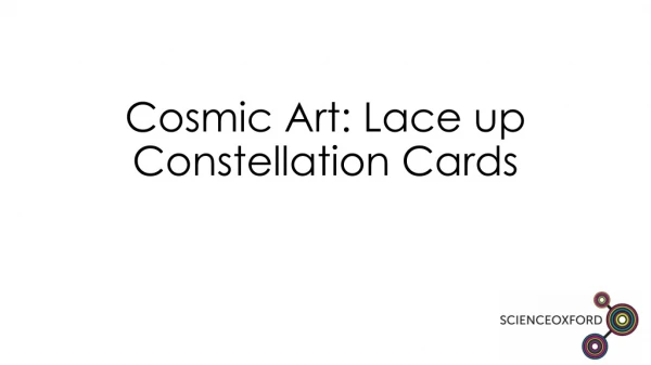 Cosmic Art: Lace up Constellation Cards