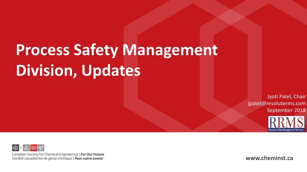 process safety management division updates