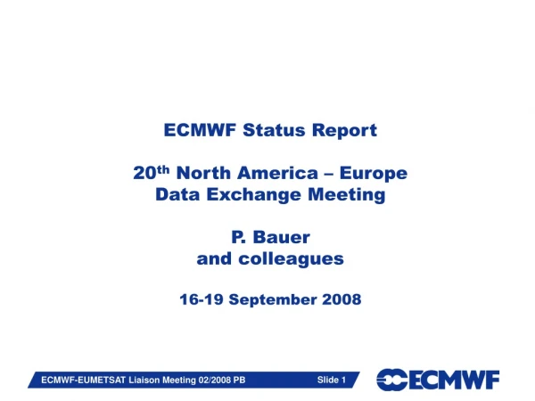 Satellite observing system Model/data updates &amp; plans Satellite observations in operational NWP