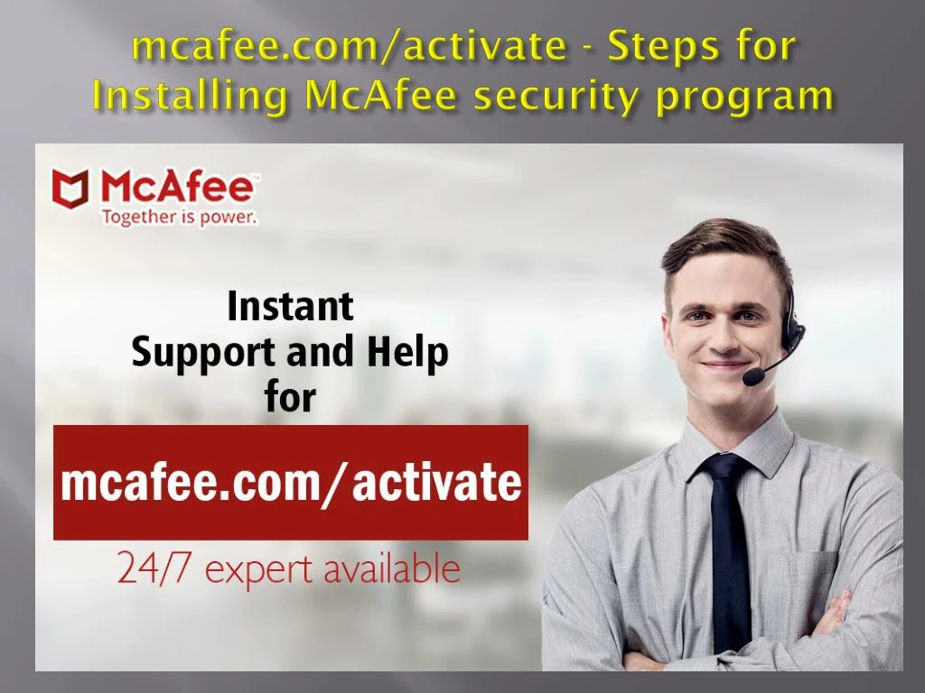 mcafee com activate steps for installing mcafee security program