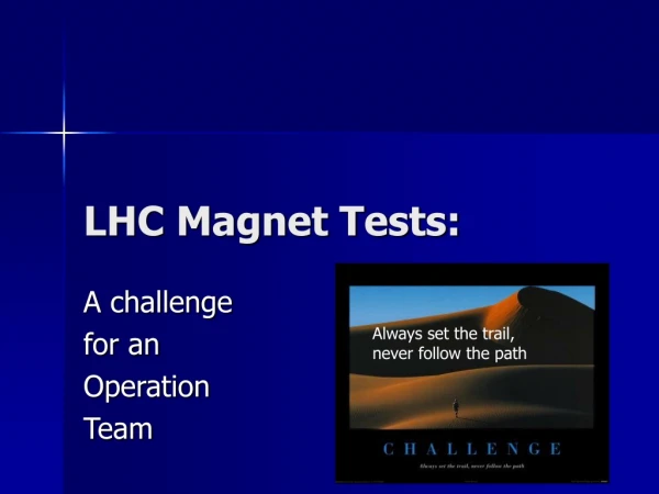 LHC Magnet Tests: