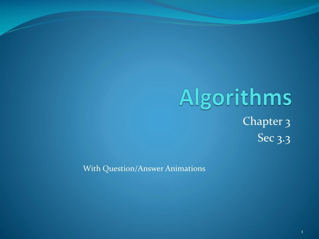 algorithms