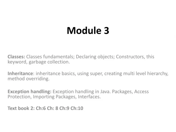 Module 3