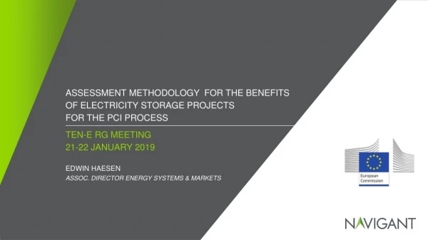 Assessment methodology for the benefits of electricity storage projects for the PCI process