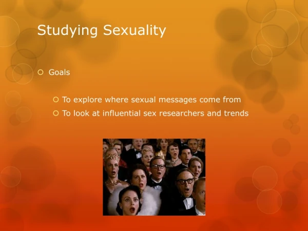 Studying Sexuality