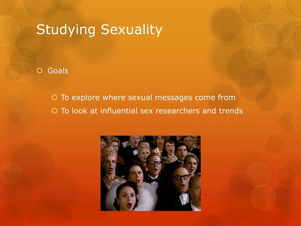 studying sexuality