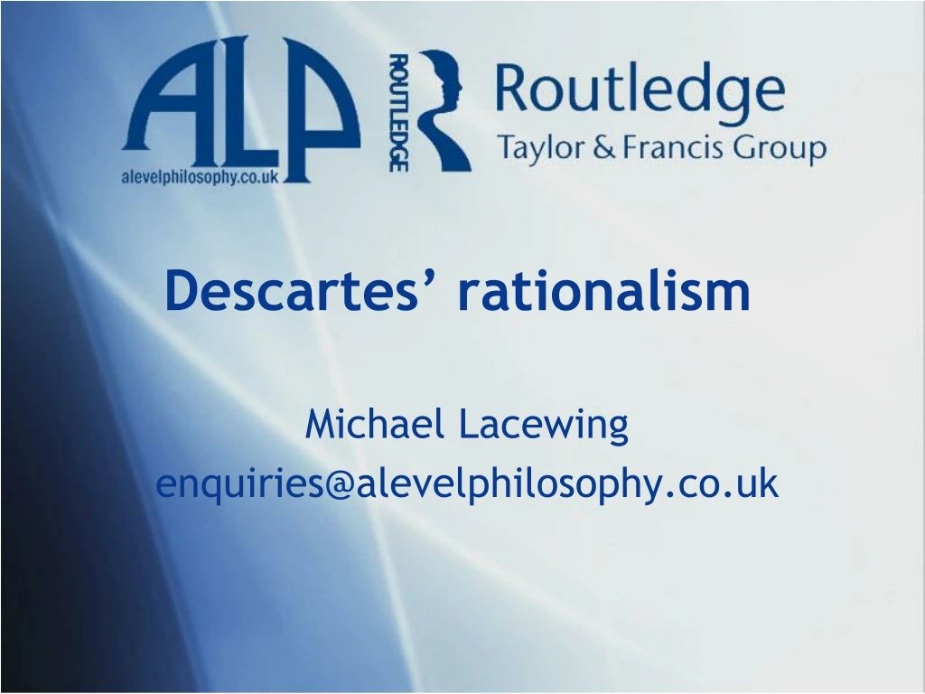 descartes rationalism