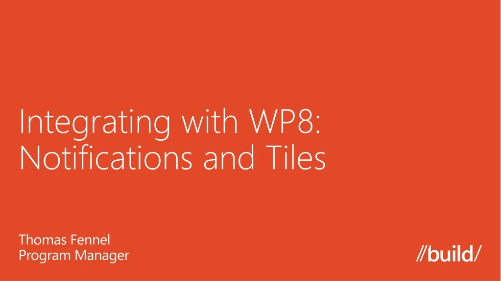 integrating with wp8 notifications and tiles