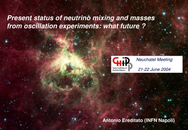 Present status of neutrino mixing and masses from oscillation experiments: what future ?