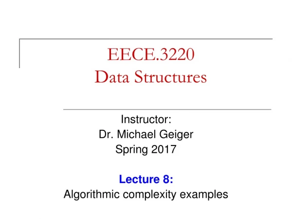 EECE.3220 Data Structures