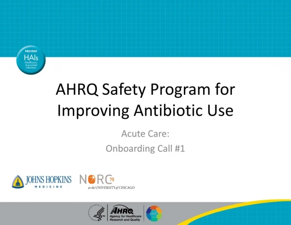 AHRQ Safety Program for Improving Antibiotic Use