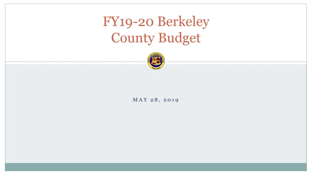 fy19 20 berkeley county budget